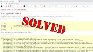 Invalid object name Server Error in application | Asp.net MVC