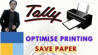 Print Optimisation in Tally Prime | Save Paper in Tally prime | Print Setting in Tally Prime