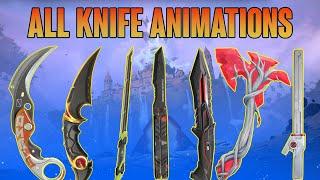 ALL VALORANT KNIFE SKINS + ANIMATIONS *UPDATED* - VALORANT KNIFE SKINS