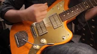 Waterslide Guitars Offset Sunset Orange, Mojo Dual Foil Pickups, Descendant Vibrato+ Staytrem Bridge