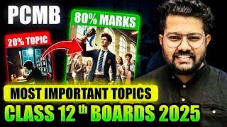 Class 12 Boards 2025 | Chapterwise Important Topics of Physics, Chemistry Maths, Biology |