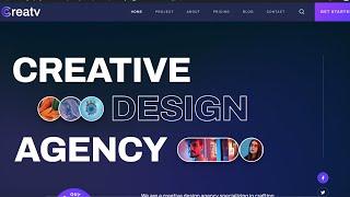 Wordpress Creative Design Agency Website Template