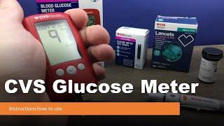 CVS glucose meter instructions how to use