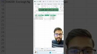 Don't do Copy and Paste in Excel when filtered‼️Instead Use Amazing Trick #excel #exceltips #shorts