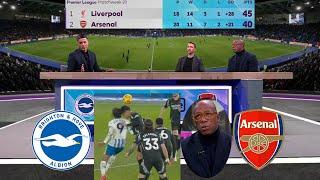 Brighton vs Arsenal 1-1 Ian Wright Reacts To Penalty Joao Pedro Reaction - Postmatch Analysis