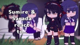 Sumire & Sarada react to.. |Borusara content|Not canon reacts!| 