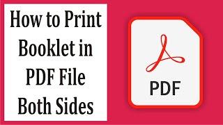 How to Print Booklet in PDF Both Sides #12