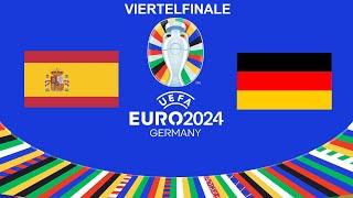 UEFA EURO 2024 GERMANY | Spanien VS Deutschland | ViertelFinale [4K60FPS / 21:9] #uefa