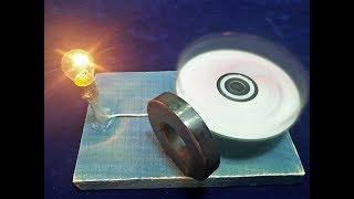 Make Free Energy Generator with Magnet Output 12 Volts Light Bulb New Idea