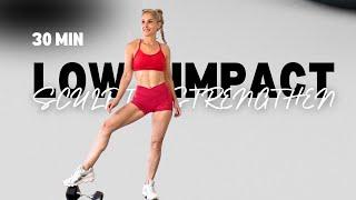 30 Minute LOW IMPACT Full Body Workout | With Dumbbells