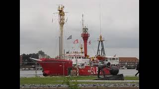 Das Feuerschiff  'BÜRGERMEISTER O’SWALD II' vor dem Küstenmuseum WIlhelmshaven!