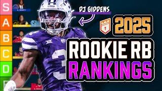 2025 Dynasty Rookie Running Back Rankings & Tiers (Best RB Class Ever?)