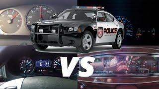 American POLICE CARS -- Acceleration battle 