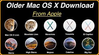 Download Older Version of mac Operating System Direct from Apple |Download previous macOS installers