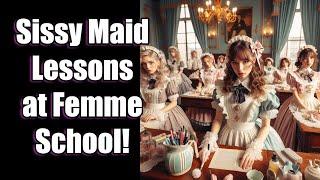 Sissy Maid Training at Feminization School! | ASMR FLR CD TG M2F