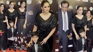 Sania Mirza arrived with her Son At Her Retirement Party in Hyderabad 