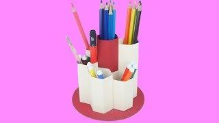 DIY : How To Make Pen Stand From Paper- Easy Craft TCraft