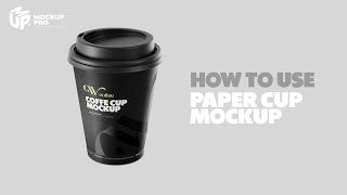 Beautiful paper cup mockup by mockupPro