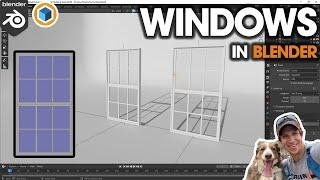 How to MODEL WINDOWS in Blender - Step by Step Tutorial!