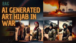 AI GENERATED ART | HIJAB IN WAR