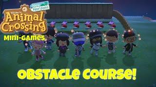 Animal Crossing Obstacle Course! | Animal Crossing New Horizons Mini-Games