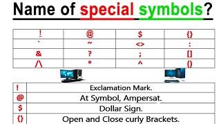 Name of Keyboard Symbols in Mobile and Computer? Every computer user must know!  computer basics