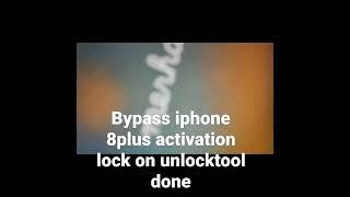 bypass iphone 8plus activation lock on unlock tool #icloudbypass #shorts #unlocktool