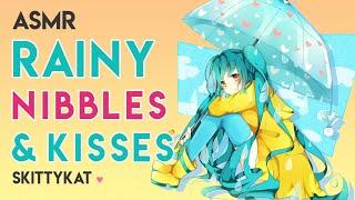 Unintelligible ASMR || Rainy Nibbles with Hungy Girlfriend ️ Triggers galore! pats, brushies, noms