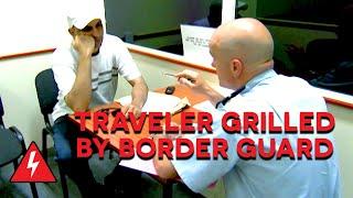 Strict Border Agent Questions Illegal Immigrant | UK Border Force