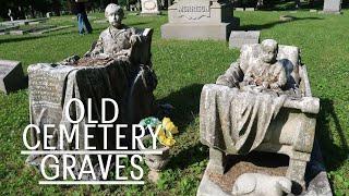 OLD Cemetery Graves ~ Strange, Creepy & Beautiful Headstones ~ Tombstones ~ Grave Robbers ~ Tombs 