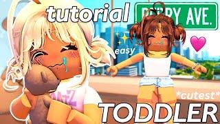 Realistic CUTEST TODDLER Tutorial & Outfit Codes For Berry Avenue!