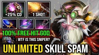 UNLIMITED SKILL SPAM Octarine + Arcane Blink 1 Shot Assassinate Max Range Sniper Dota 2