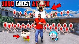 1000 Ghost's Attack On Franklin Shinchan And Avengers In Telugu In GTA 5 !  #gta5