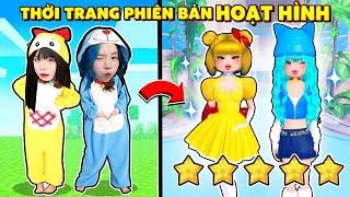 Hai Chị Em Simmy và Sammy Chơi Game Thời Trang Slay Phiên Bản Hoạt Hình Roblox