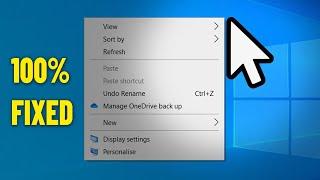 Mouse Cursor Right Click Context Menu Opens in left Side in Windows 10 / 8 / 7 - How To Fix ️