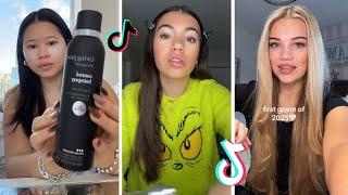 Makeup Tutorial Tiktok Compilation - GRWM  ( Get Ready With Me ) ️(Skincare, Makeup, Outfits) 1146