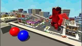 if Giant Devil comes to the City  Marble Race