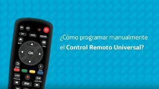 ¿Cómo programar manualmente el Control Remoto Universal?