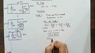 Source Free RL circuit solution easy steps | First Order Circuits # 2