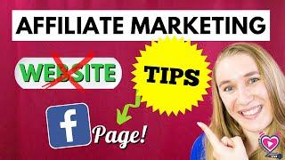 AFFILIATE MARKETING Without A Website - FACEBOOK Business Page 2021