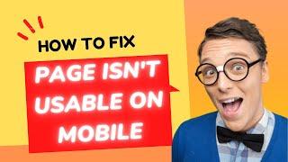 how to fix page isn't usable on mobile | google search console | WordPress