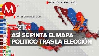 ¿Cómo quedaría el mapa político tras las elecciones, según los resultados del PREP?