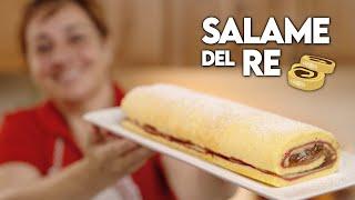 SALAME DEL RE (Trifle Roll) - Easy Recipe - Homemade by Benedetta