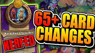 *HUGE PATCH* 65+ Card Changes?! | Hearthstone Battlegrounds