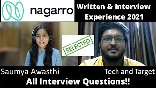 Nagarro Interview Experience 2021 | Saumya Selected | All Interview Questions 