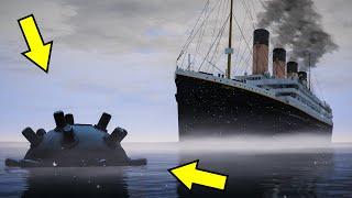 GTA 5 Titanic Crash Into Naval Mine (Titanic Sinking Scene) GTA 5 Titanic Underwater Footage