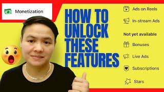 PAANO MA MONETIZED SA FACEBOOK/Unlock All Features On FACEBOOK