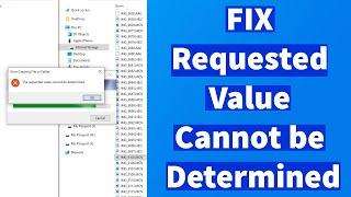 FIX The Requested Value Cannot be Determined While Copying iPhone to PC