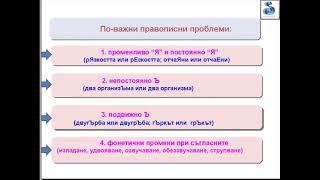 Уроци по БЕЛ - Урок 1 Правописни правила част 1 - уроци по български език и литература за матура