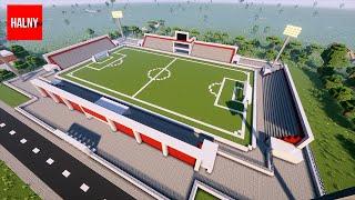 Football stadium in minecraft - Tutorial